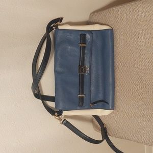 Beautiful Blue and Ivory Kate Spade Bag